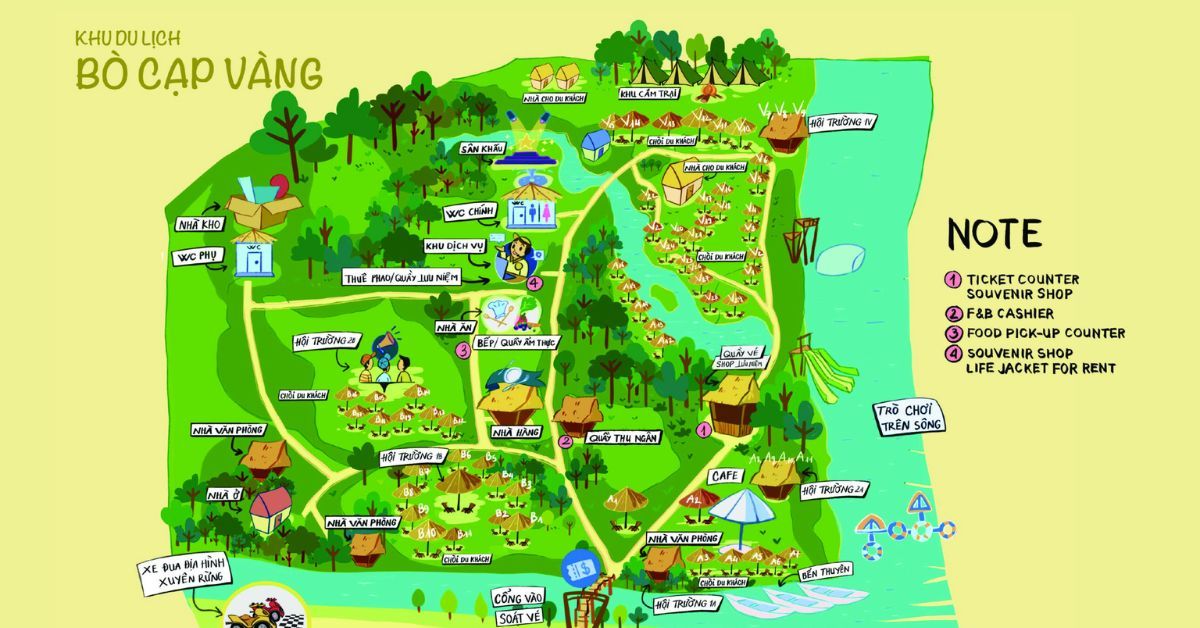  Khu Du Lịch Bò Cạp Vàng